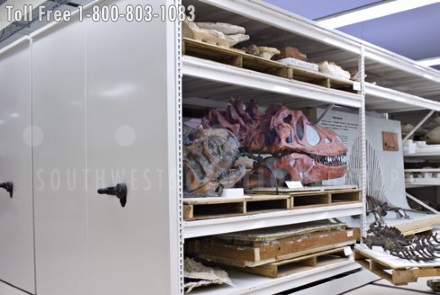 high density storage for large museum collection items