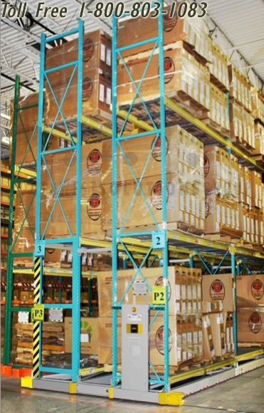 mobile pallet rack storage system accommodates inventory spikes