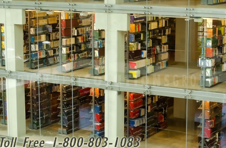 cantilever bookstacks with adjustable shelving