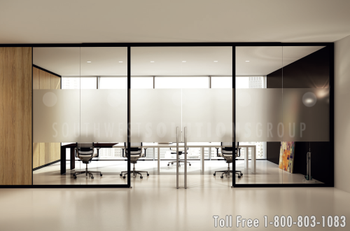 movable glass partition walls for commercial offices