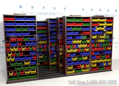 Sliding Bin Shelving Houston  Organize Small Parts Beaumont