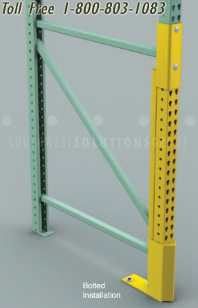 warehouse pallet rack advanced reinforced repair post section