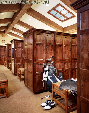 wood lockers golf country clubs