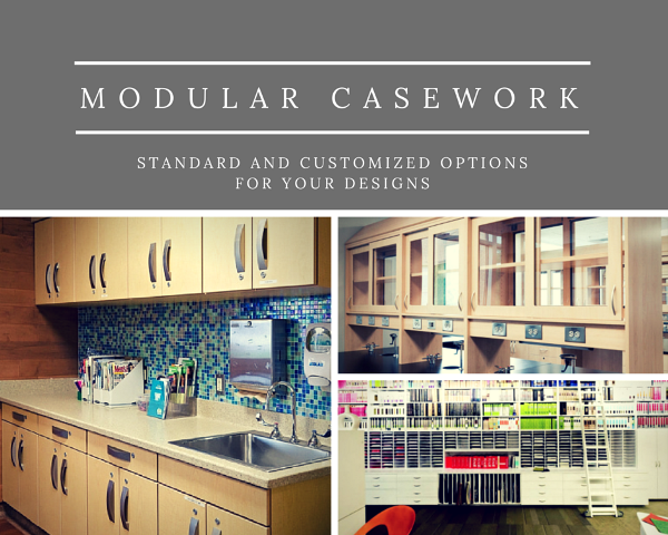 customized and standard options for creating modular casework 