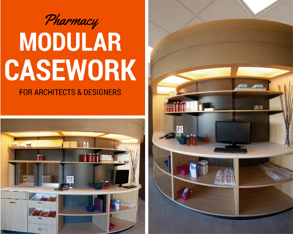 pharmacy modular casework for architects and designers