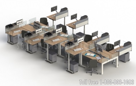 swiftspace benching systems and height adjustable desks