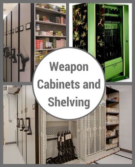 Weapon gun ammo cabinets shelving police storage