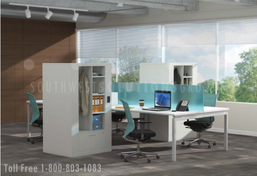 workstation pedestal locker cabinets create privacy and save space