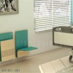 Patient room wall mounted seating hospital space saver wm