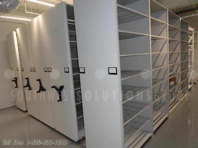high density mobile shelves FDA compliant samples storage