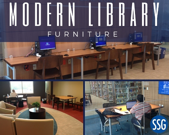modern library furniture for new public library