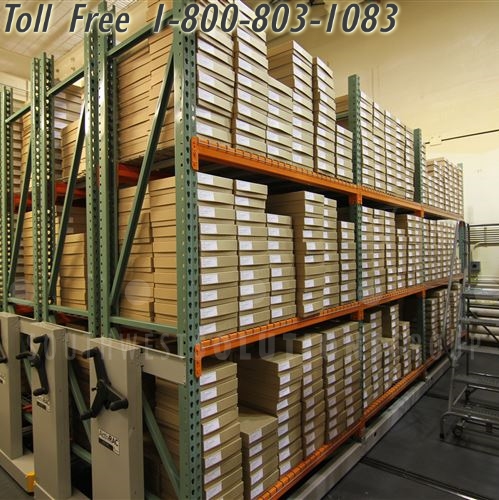 bulk compact mobile racking preservation storage