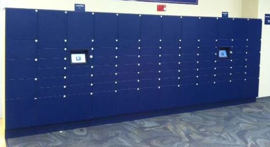 digital parcel locker system for university package delivery