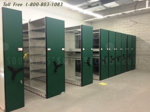 heavy duty filing shelving system mechanical assist