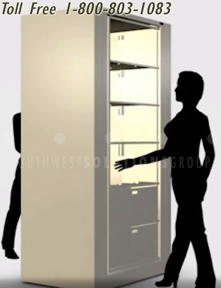 store hr personnel documents in high capacity rotary cabinets