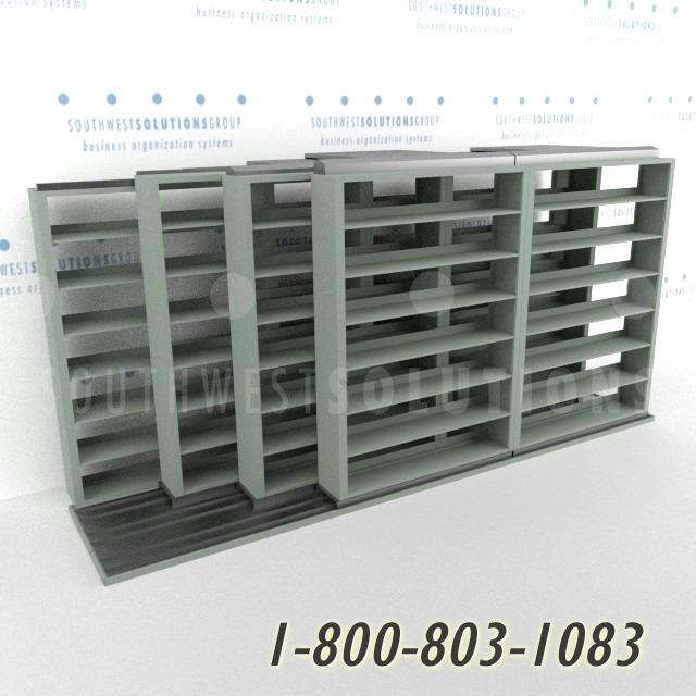 mobile sliding shelving on tracks