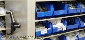 dialysate jug storage system mobile shelving