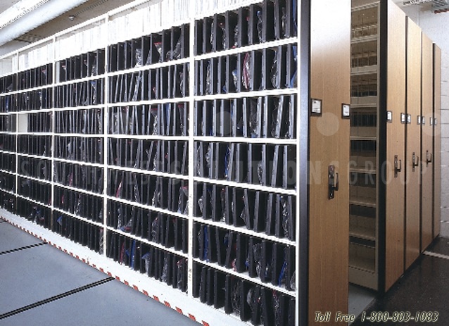 mobile high density shelving