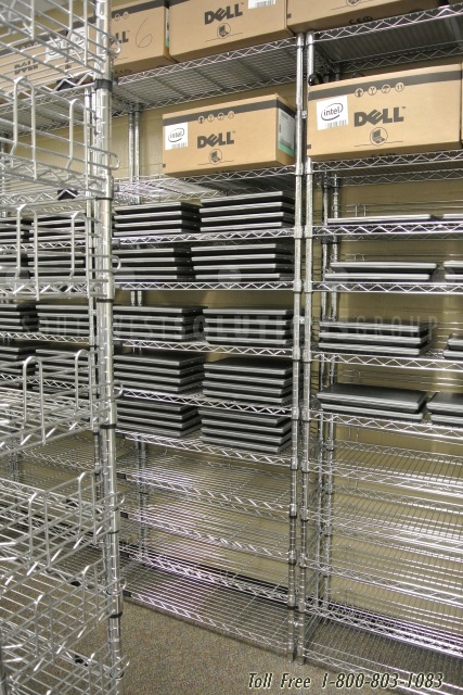 tall computer technology industrial rack