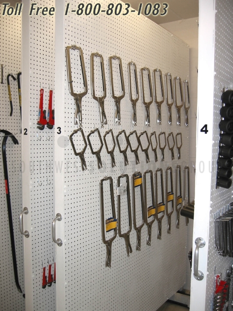corrections facility secure tool room storage pegboards