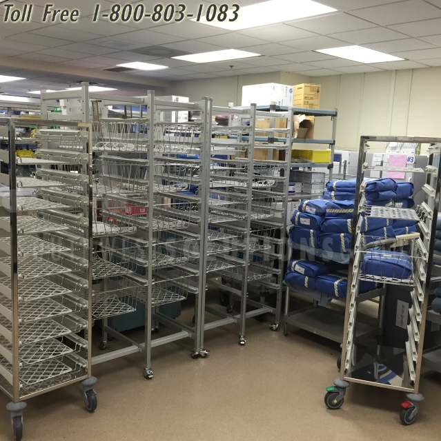 Internal Hospital Transport Carts Healthcare Mobile Modular Sterile