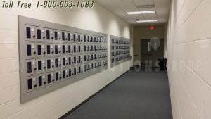 through wall locking mail slots lockers in wall recessed