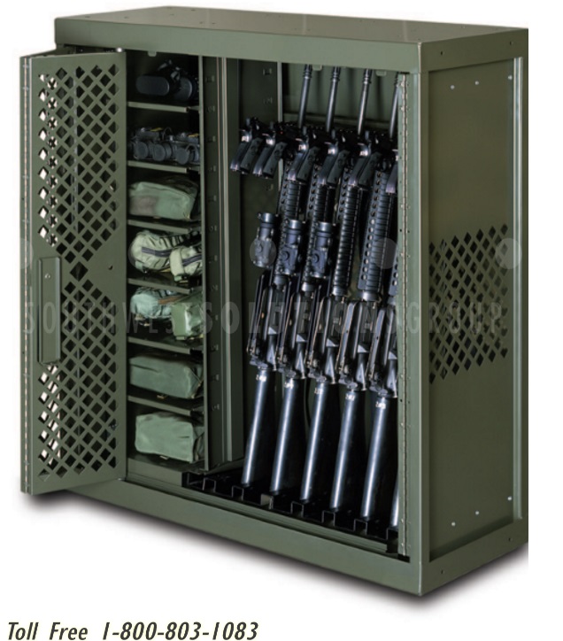 flexible weapons security storage system