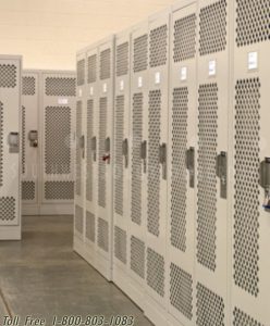 space efficient personal storage lockers