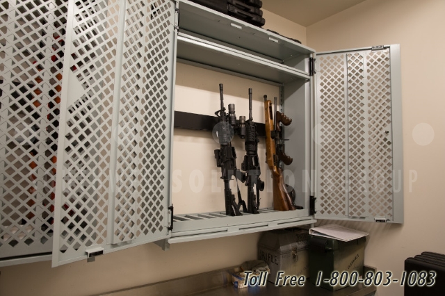 wall mounted weapons storage locker