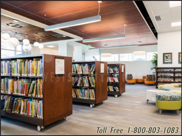 create open multipurpose spaces library carts