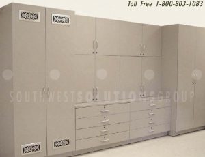 custom casework storage cabinets