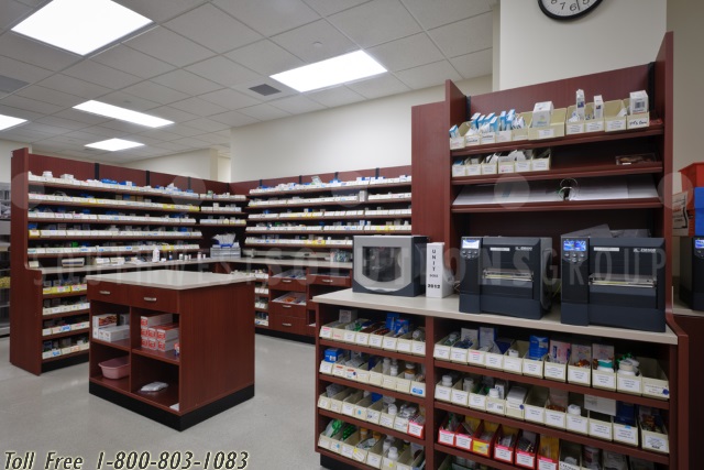 flexible pharmacy storage cabinet casegoods