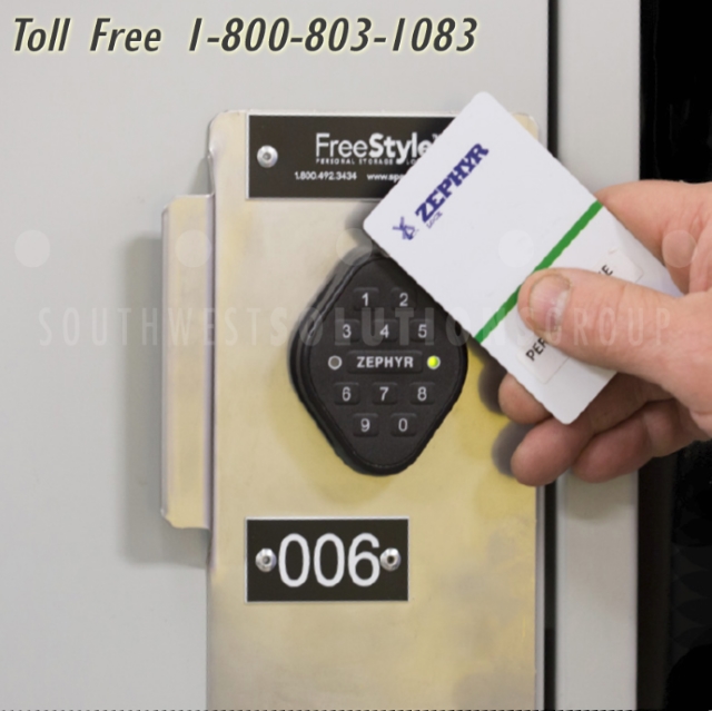 rfid keypad access public safety lockers keyless locks