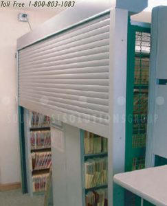 secure storage with rolling doors
