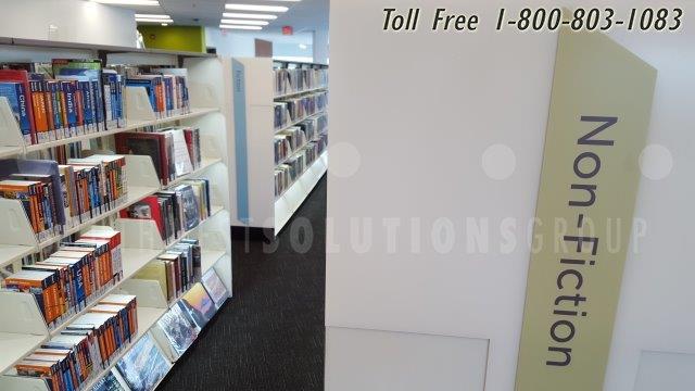 shelving stacks library ranges light end panels