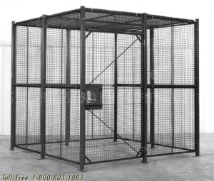 woven wire mesh partition storage system
