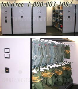 mobilized military parachute storage