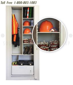 ppe and safety gear spinning lock cabinet