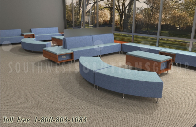 modular modern lounge furniture with power outlets