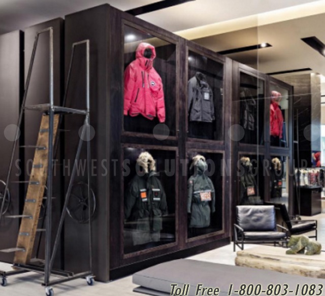 retail showroom storage system