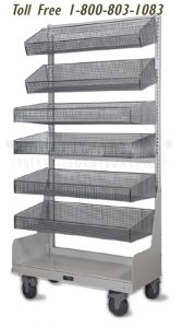 medical supplies transport cart basket shelves fargo bismark grand forks minot