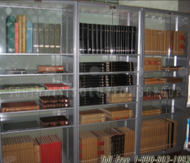 frameless aircraft hangar door shelves display and protect aviation books