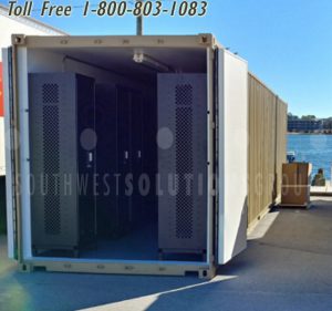 coast guard trainee shipping containers