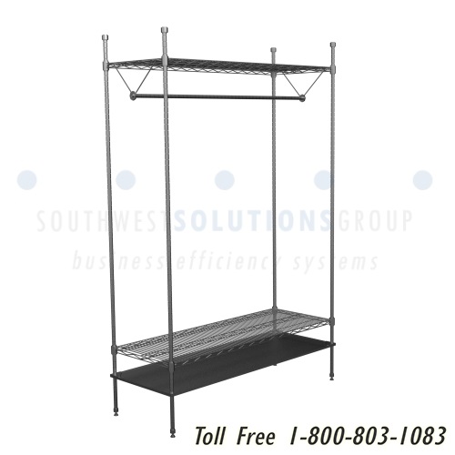 garment hanger rod wire racks