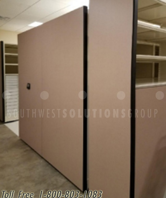 Museum Map Drawers on Mobile Carriage Shelving with Open Access