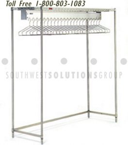 boutique shop gowning clothing racks