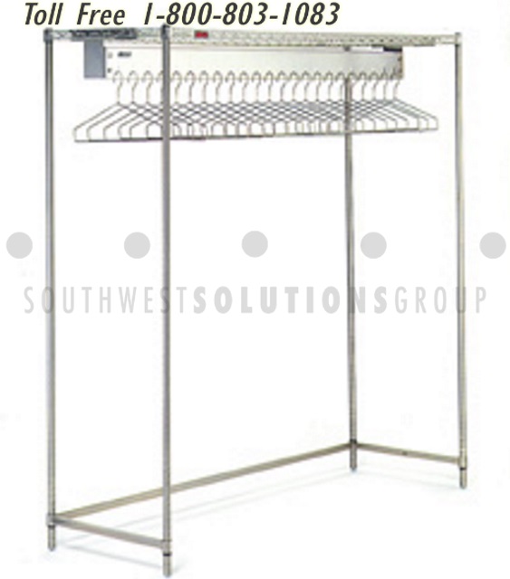 boutique shop gowning clothing racks