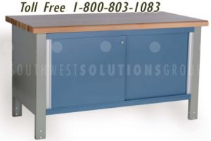 industrial workbench storage cabinets