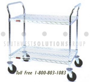 portable utility shelving carts