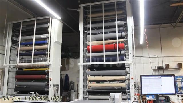 rolled goods spool storage carousels charlotte raleigh greensboro durham winston salem fayetteville cary wilmington high point